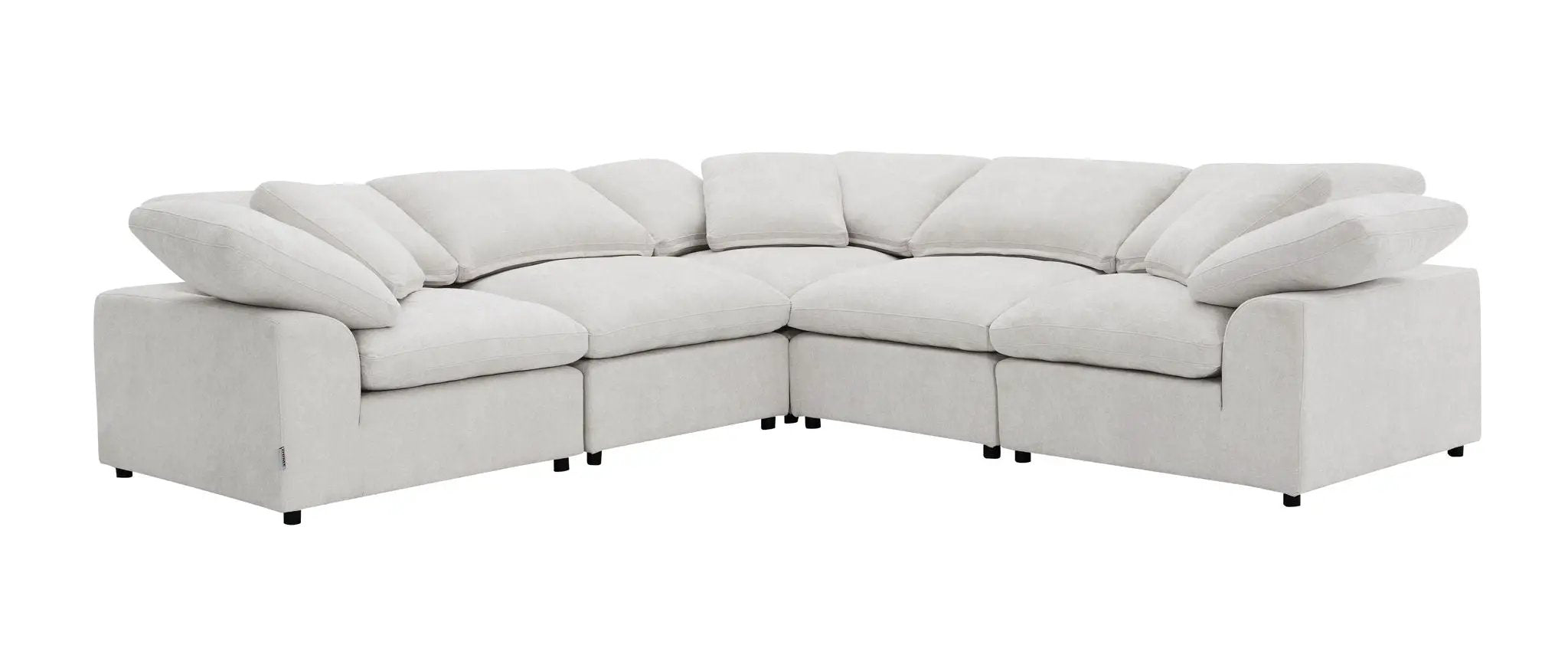 Naveen - 6 Piece Modular Sectional - Ivory by Unique Piece Furniture