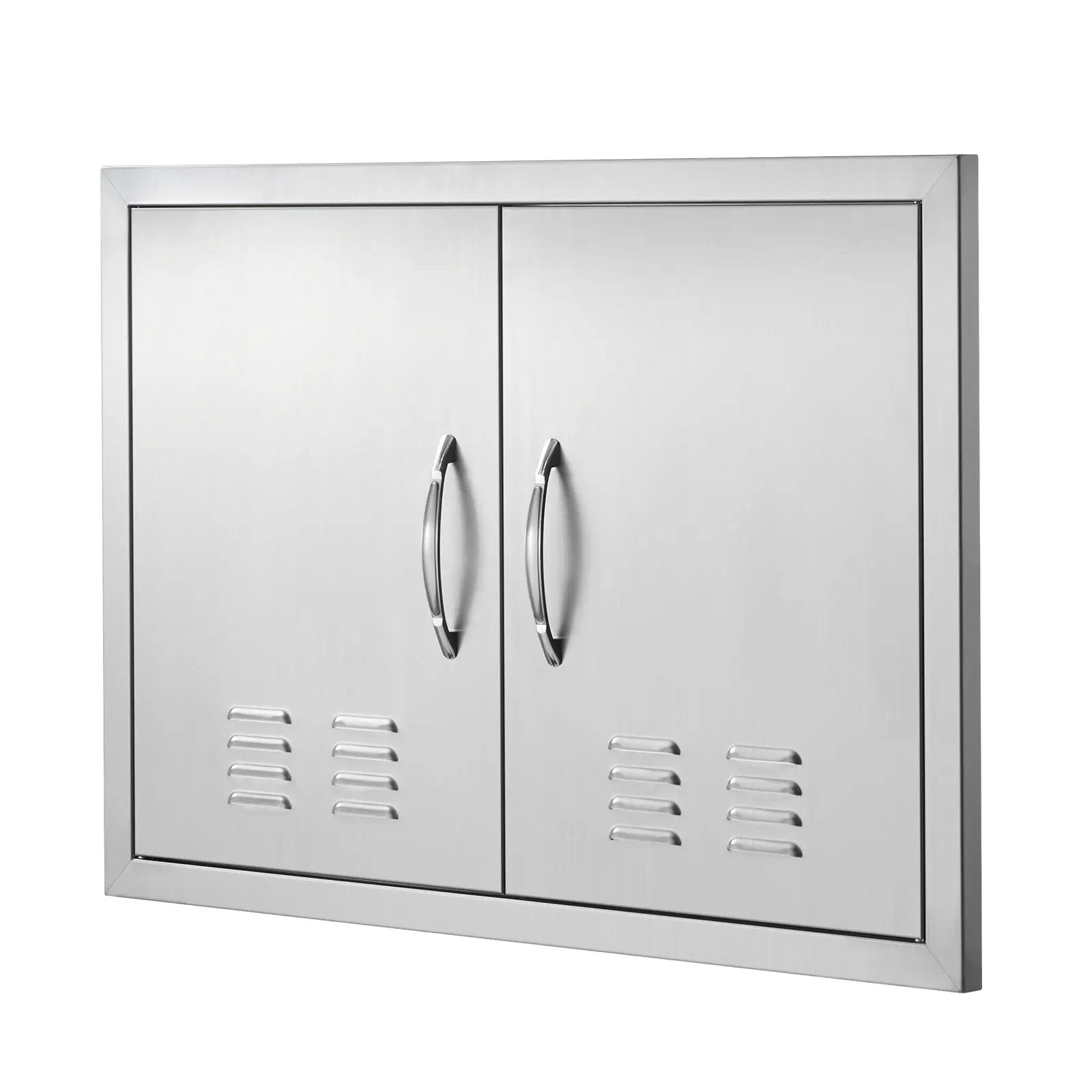 BBQ Access Door, 30W x 21H Inch Double Stainless Steel Outdoor Kitchen Door by HouseOfZazla