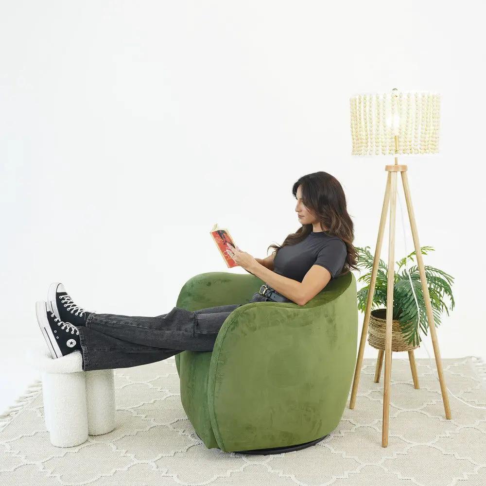 Renee - Swivel Chair - Green by Unique Piece Furniture