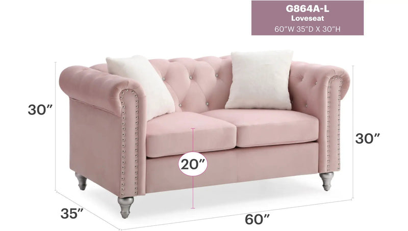 Stylish Contemporary Loveseat by Unique Piece Furniture