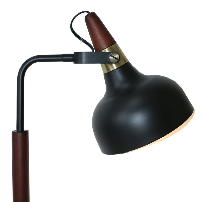 Glowlite - Table Lamp With Cone Shade - Black by HouseOfZazla