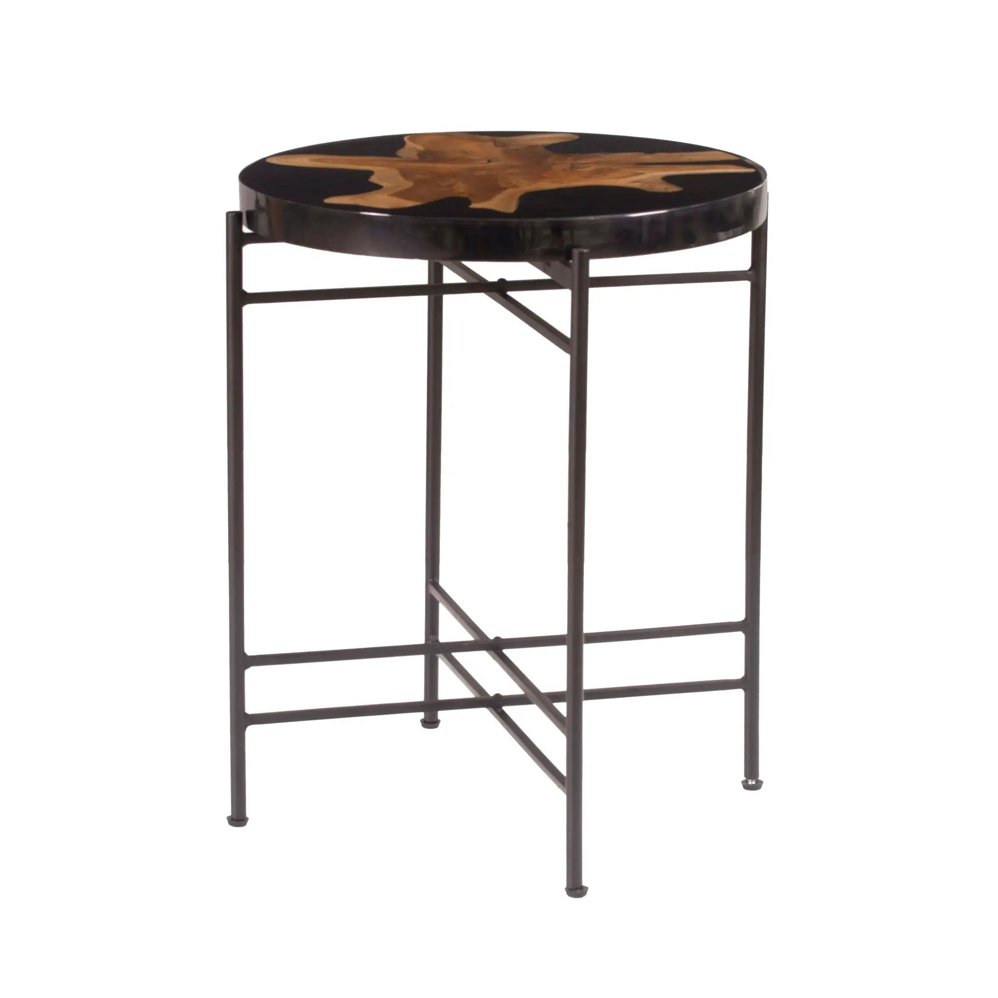 Side Table - Black / Brown by HouseOfZazla