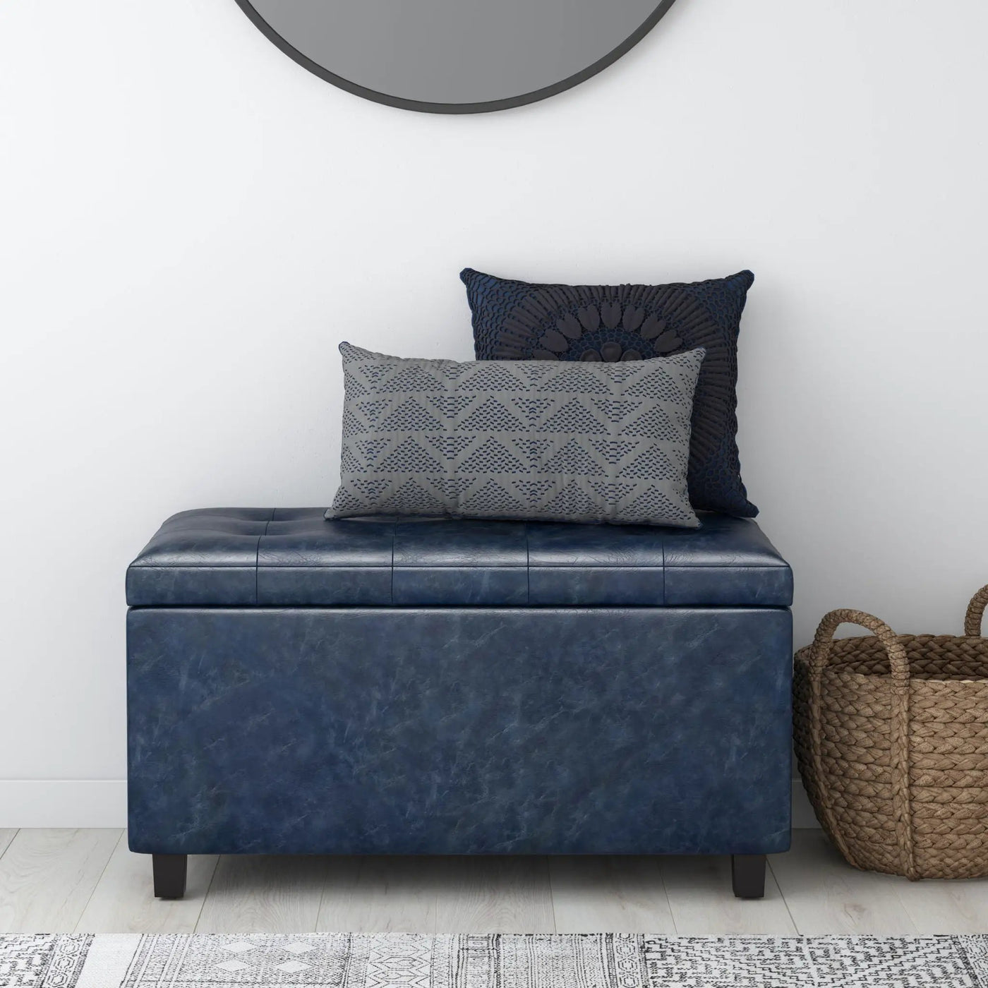 Cosmopolitan - Upholstered Storage Ottoman by Unique Piece Furniture