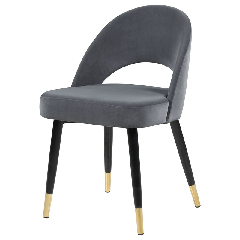 Lindsey Upholstered Dining Side Chair Grey (Set of 2) by Unique Piece Furniture