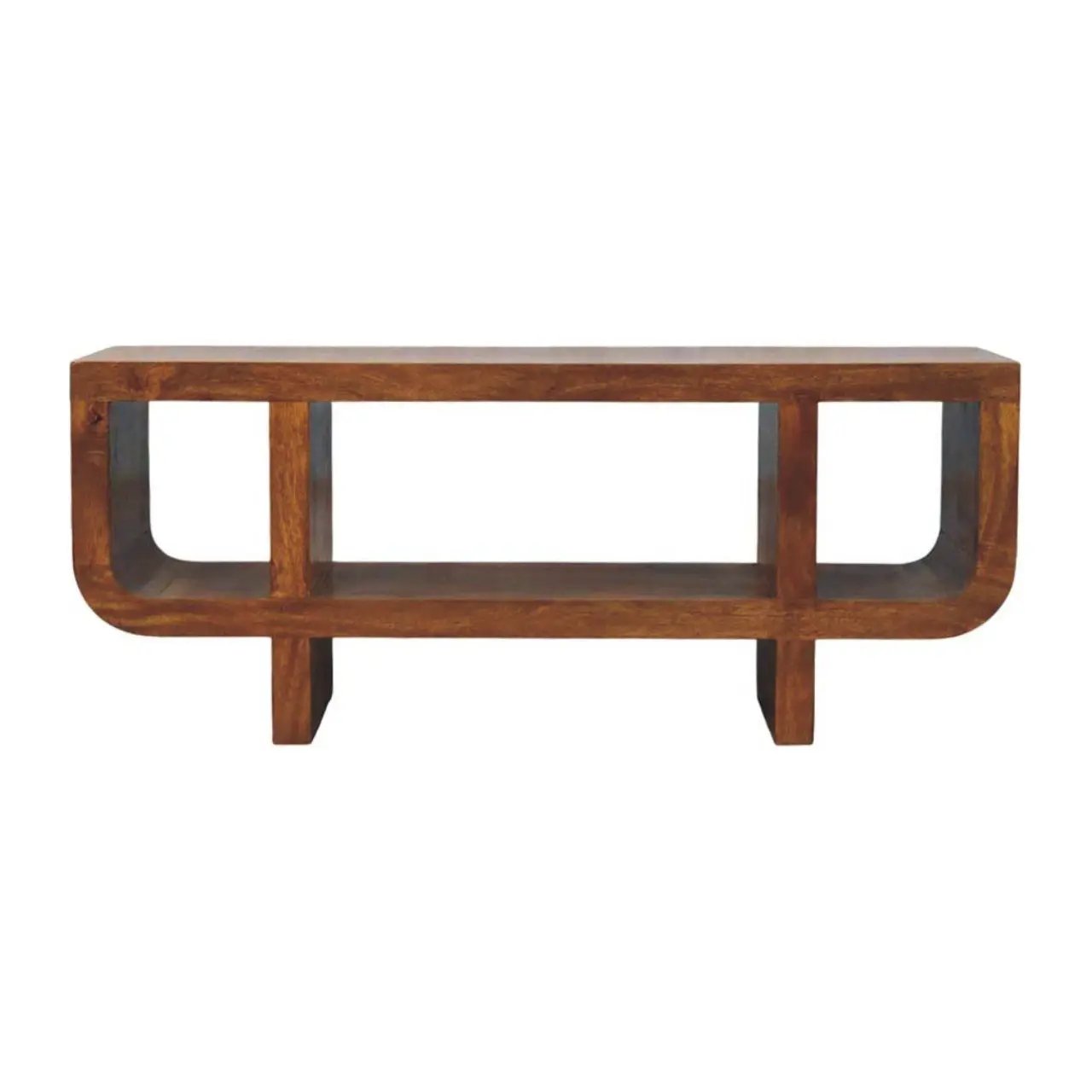 Orion - Curved Media Unit - Brown by Unique Piece Furniture