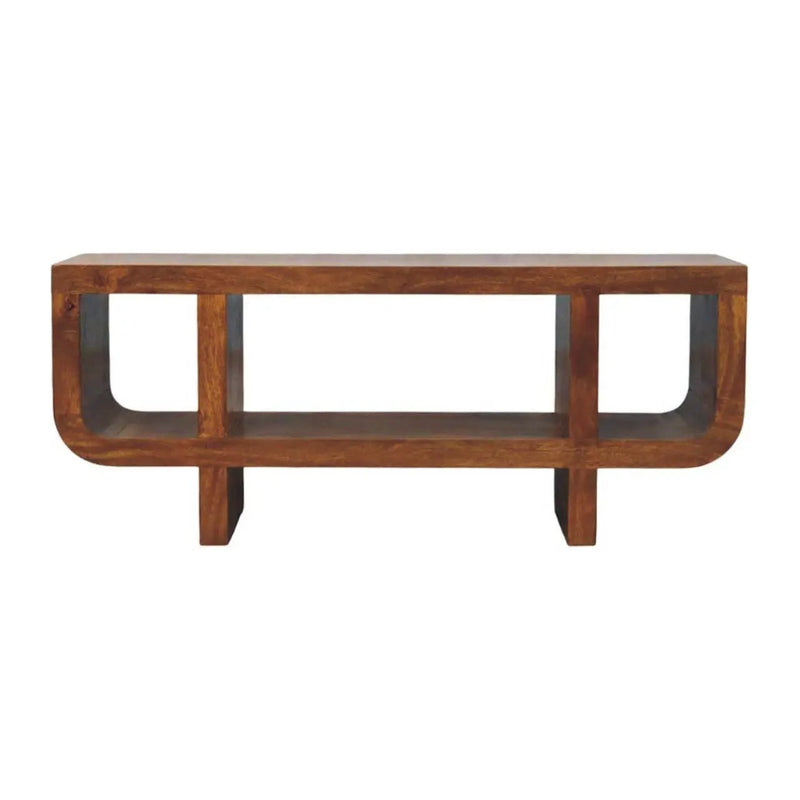 Orion - Curved Media Unit - Brown by Unique Piece Furniture