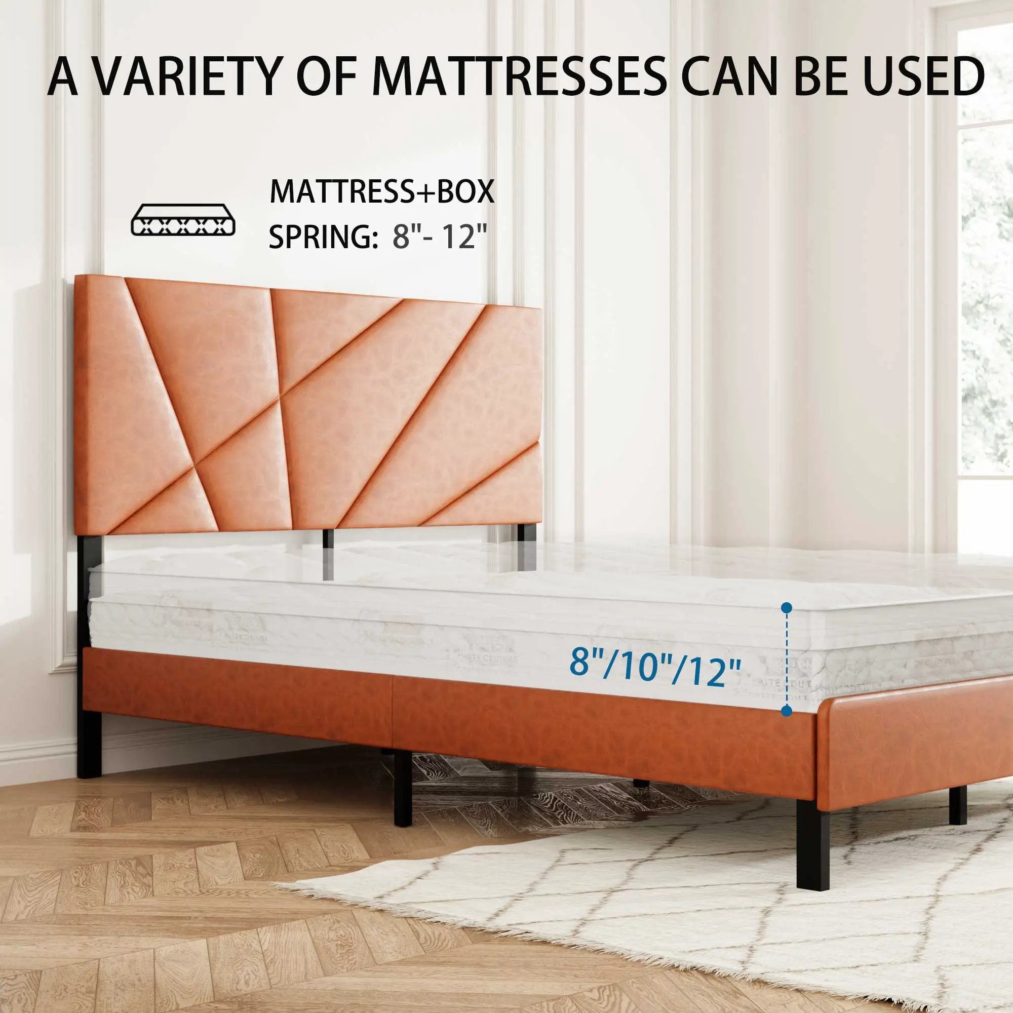 Vintage Under Bed Storage And Square Platform Design by Unique Piece Furniture