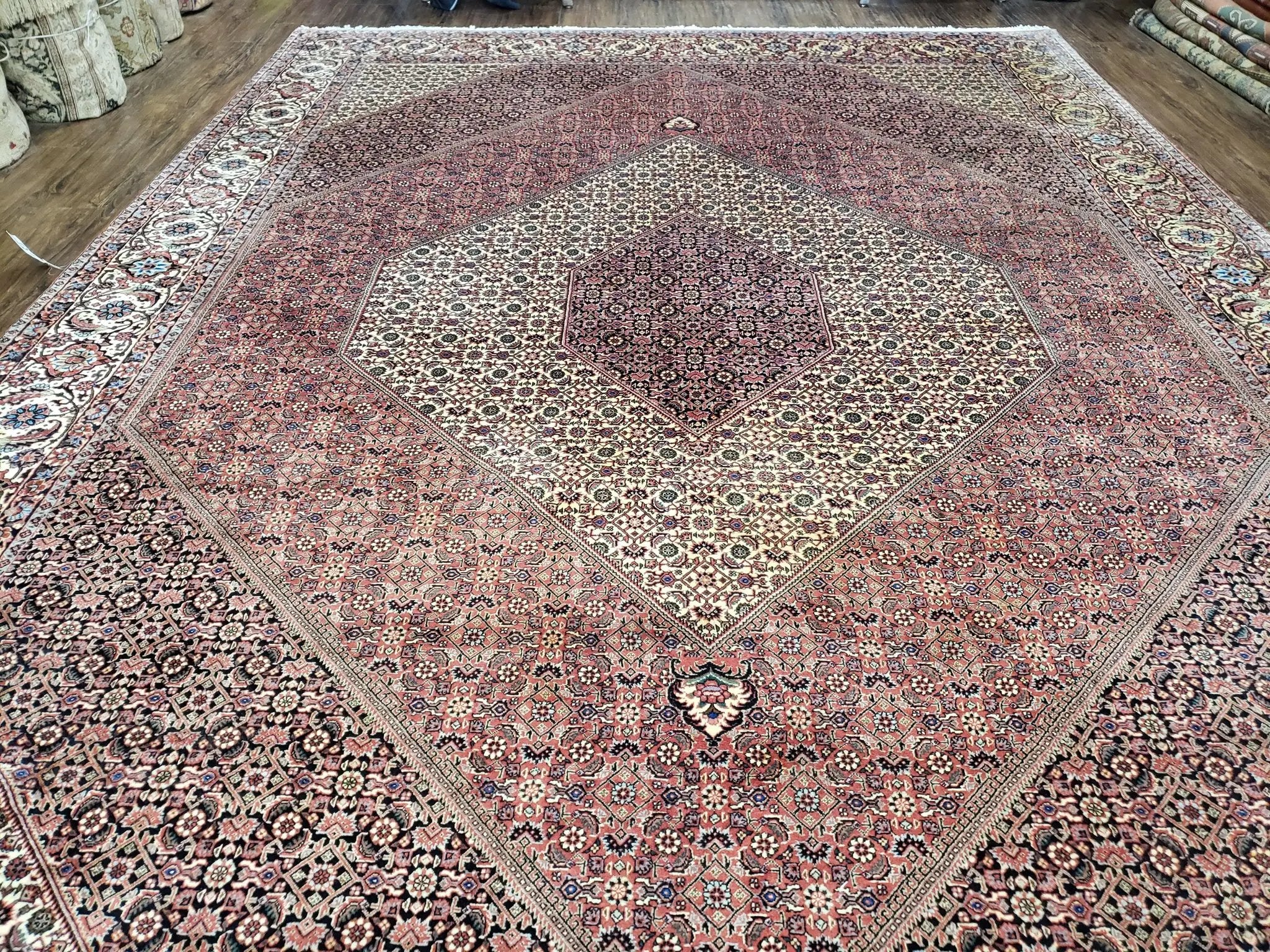 Stunning Persian Bijar Rug 8x11 - Herati Mahi Pattern by Jewel Rugs