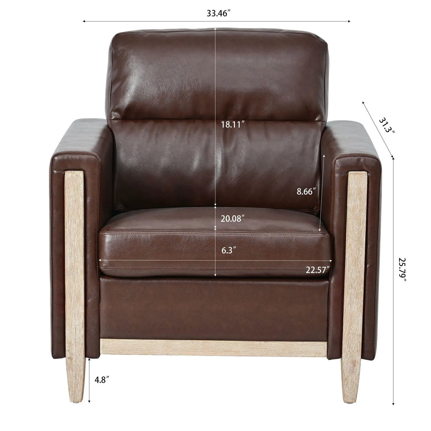 1 Seater Sofa by Unique Piece Furniture
