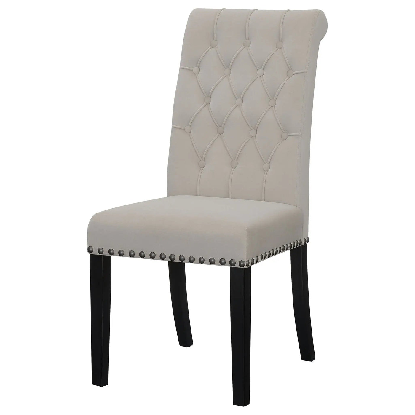 Tufted Rolled Backrest Side Chairs (Set of 2) by HouseOfZazla