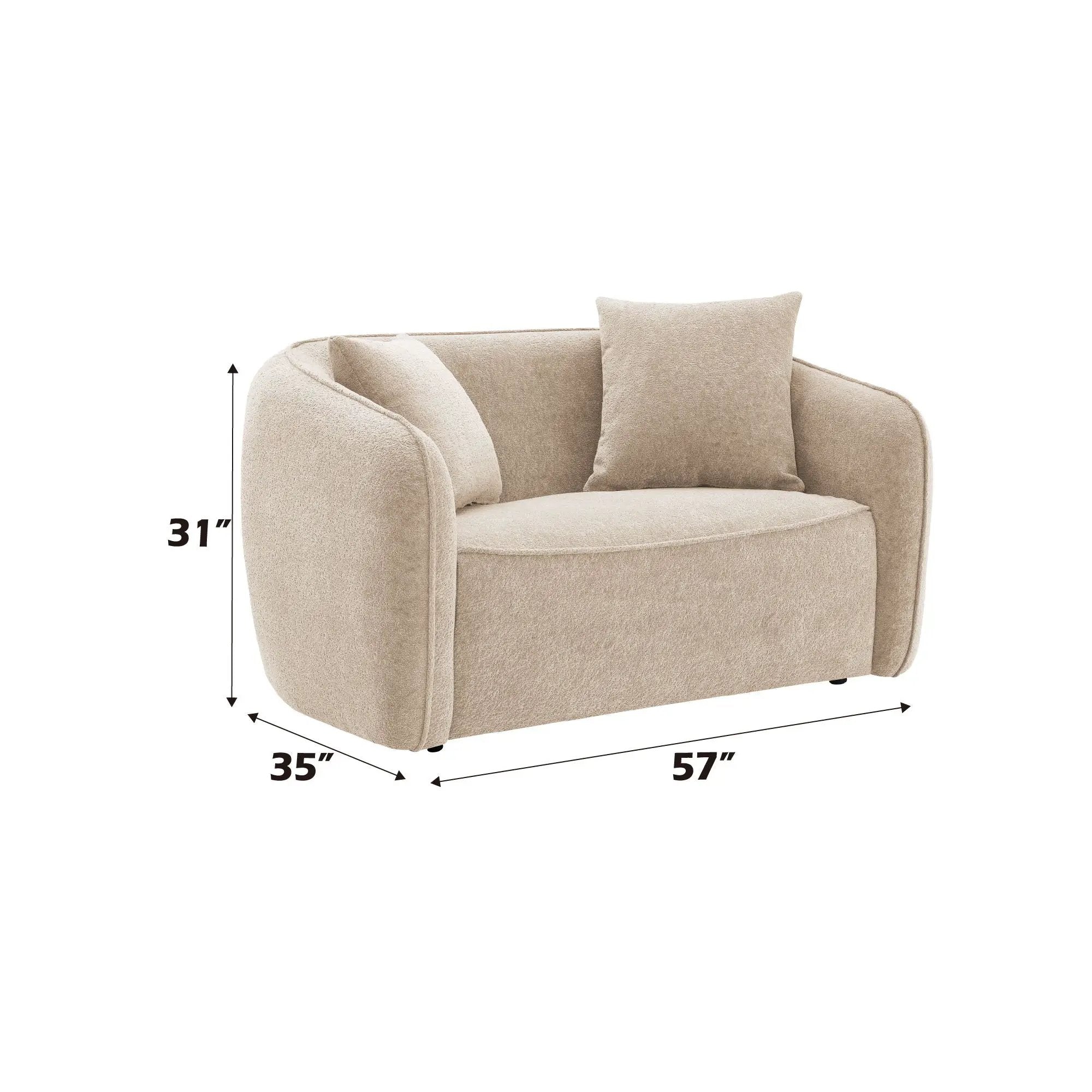 Keith - 3 Piece Living Room Set (Comes With Matching Color Toss Pillows) by Unique Piece Furniture