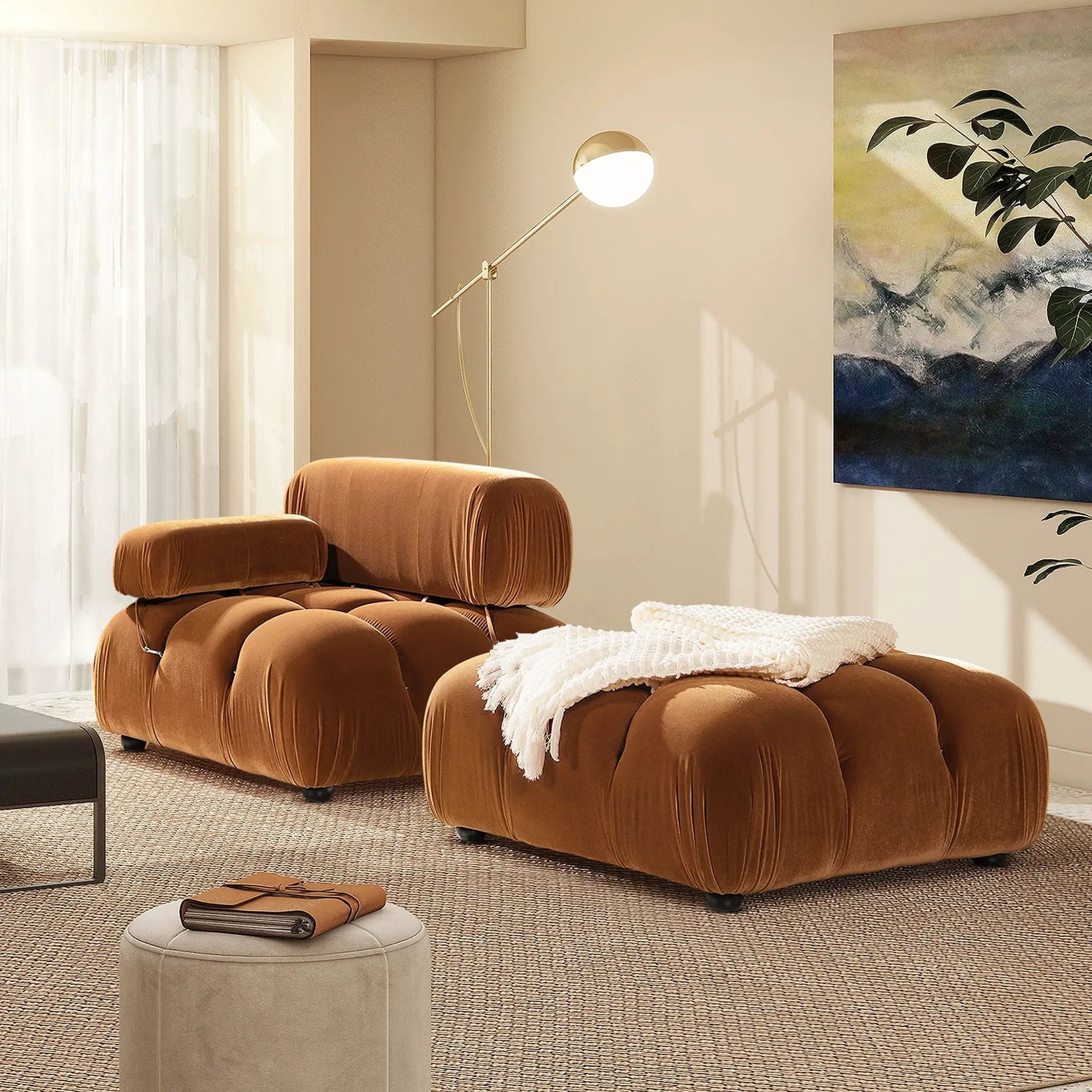 Marcel - Bubble Modular Modern Cocktail Ottoman by Unique Piece Furniture