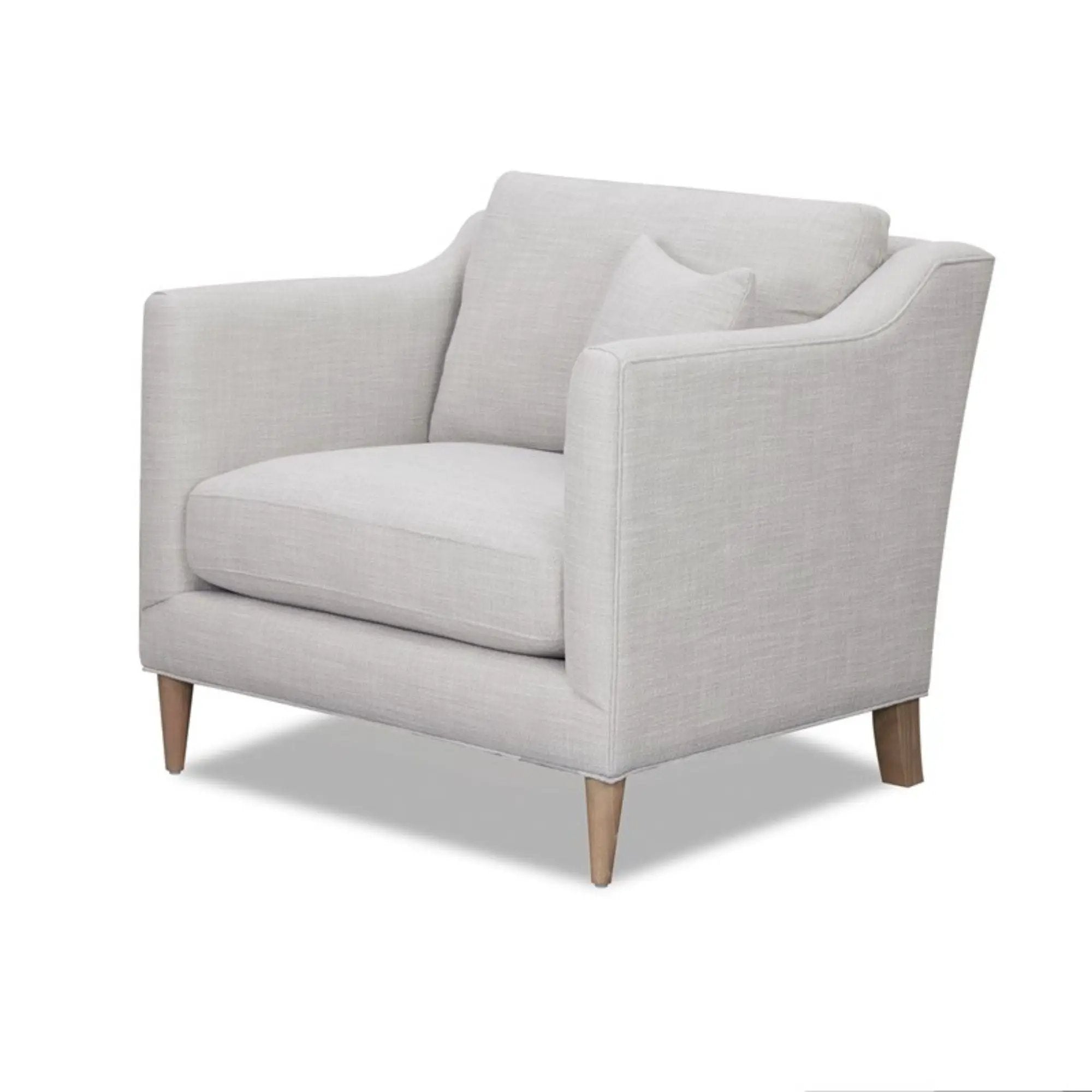 Chair With High Track Arms - Beige by Unique Piece Furniture