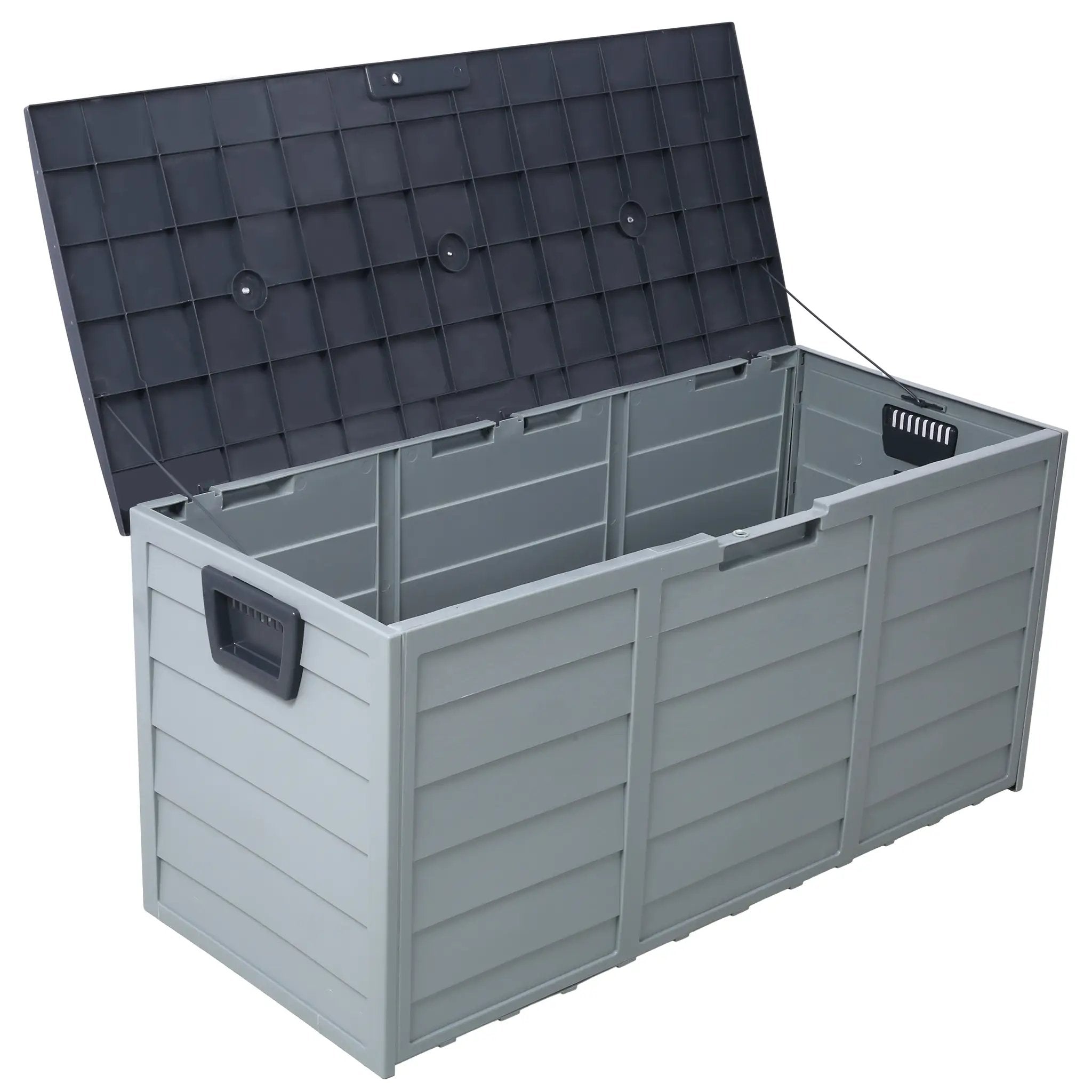 75 Gallon Resin Deck Box Storage Shed by HouseOfZazla