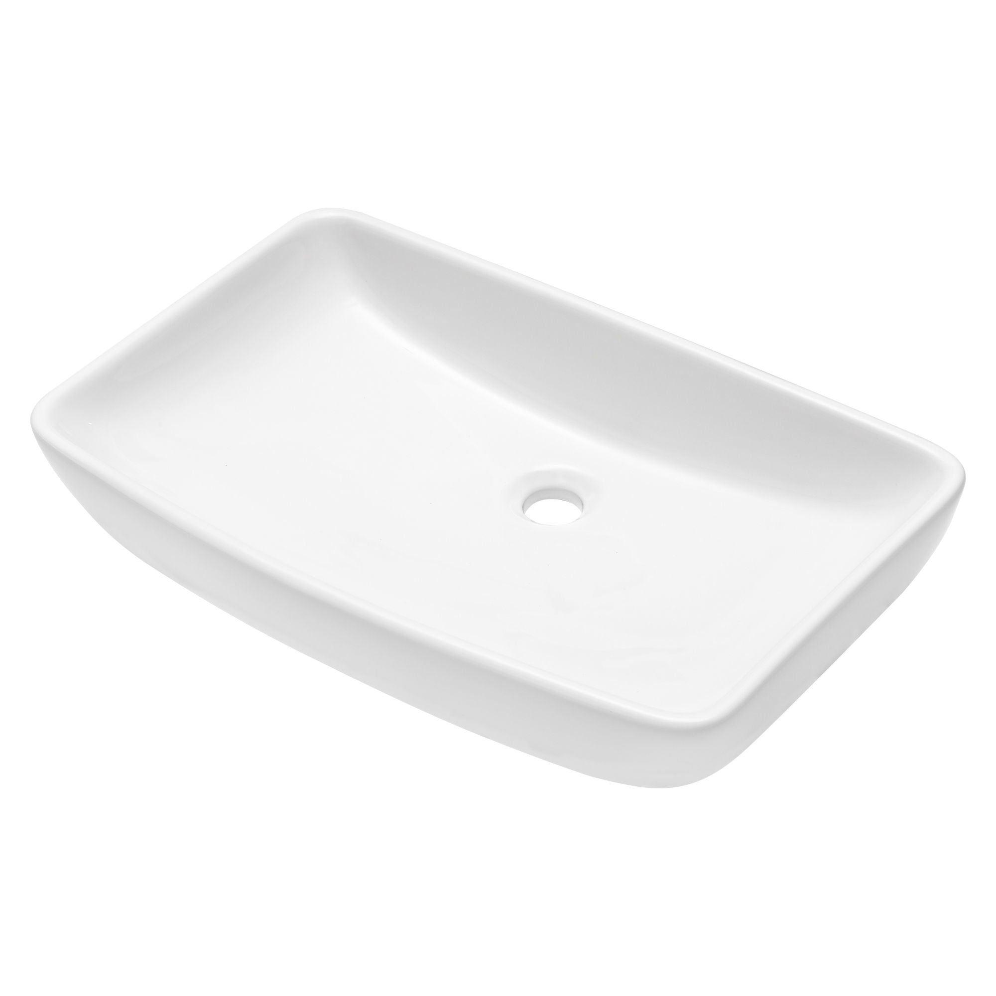 Rectangular Vessel Bathroom Sink - White by HouseOfZazla