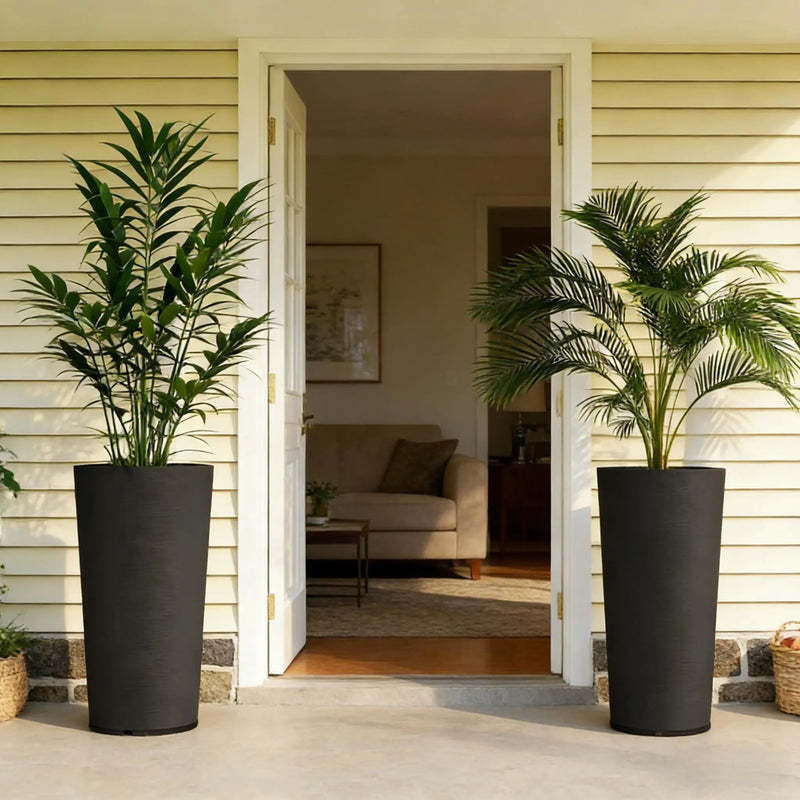 Set of 2 Stackable Large Flower Pots by HouseOfZazla
