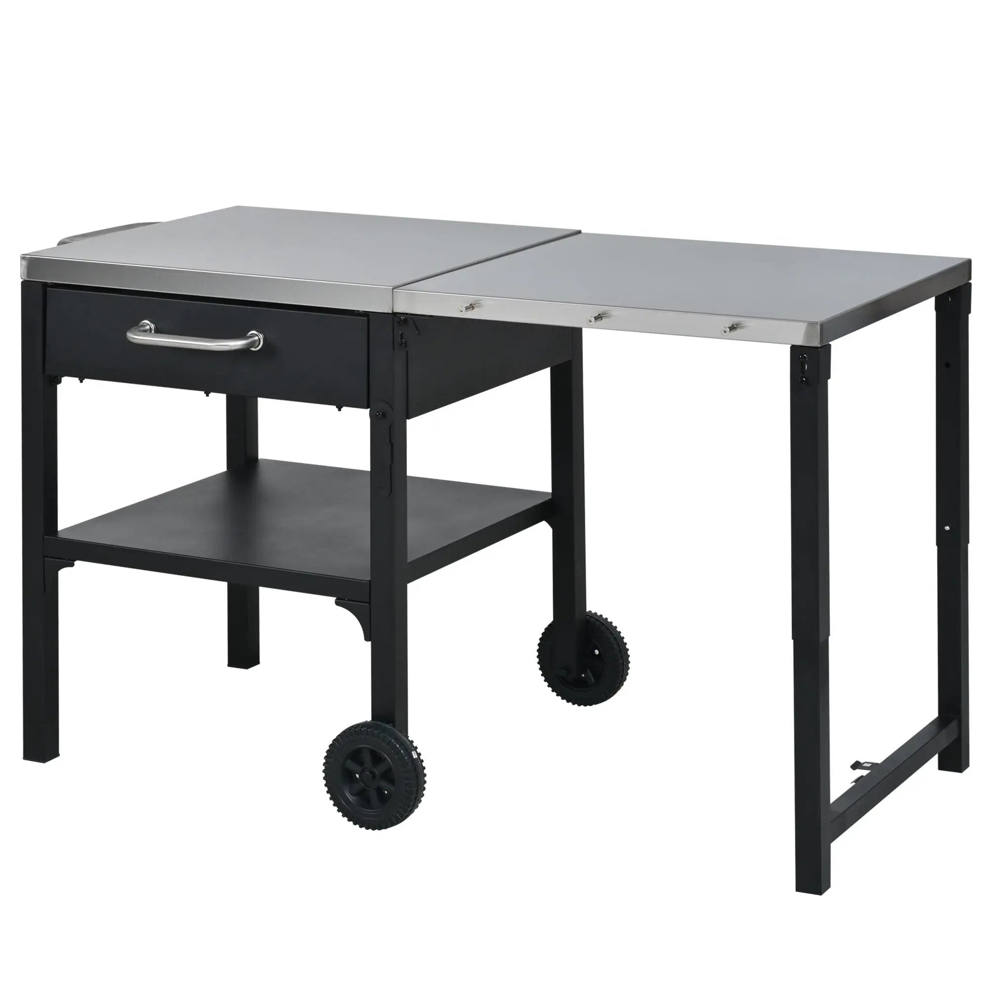 Foldable Outdoor Kitchen Cart With Storage For Patio by HouseOfZazla
