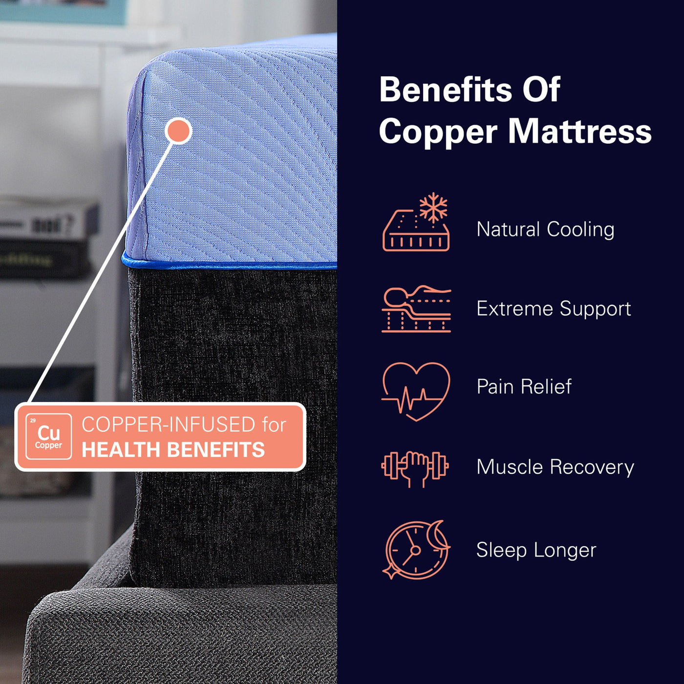 12" Refresh Hybrid Cooling GelCare Memory Foam And Coil Mattress by Unique Piece Furniture