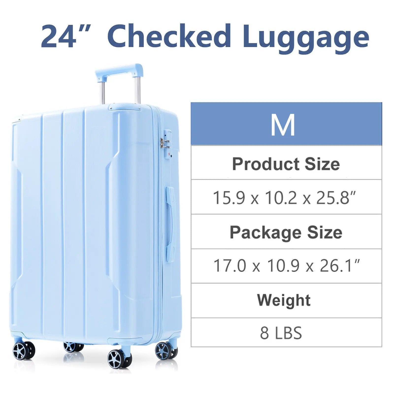 Lightweight Durable ABS Hardshell Suitcase by HouseOfZazla
