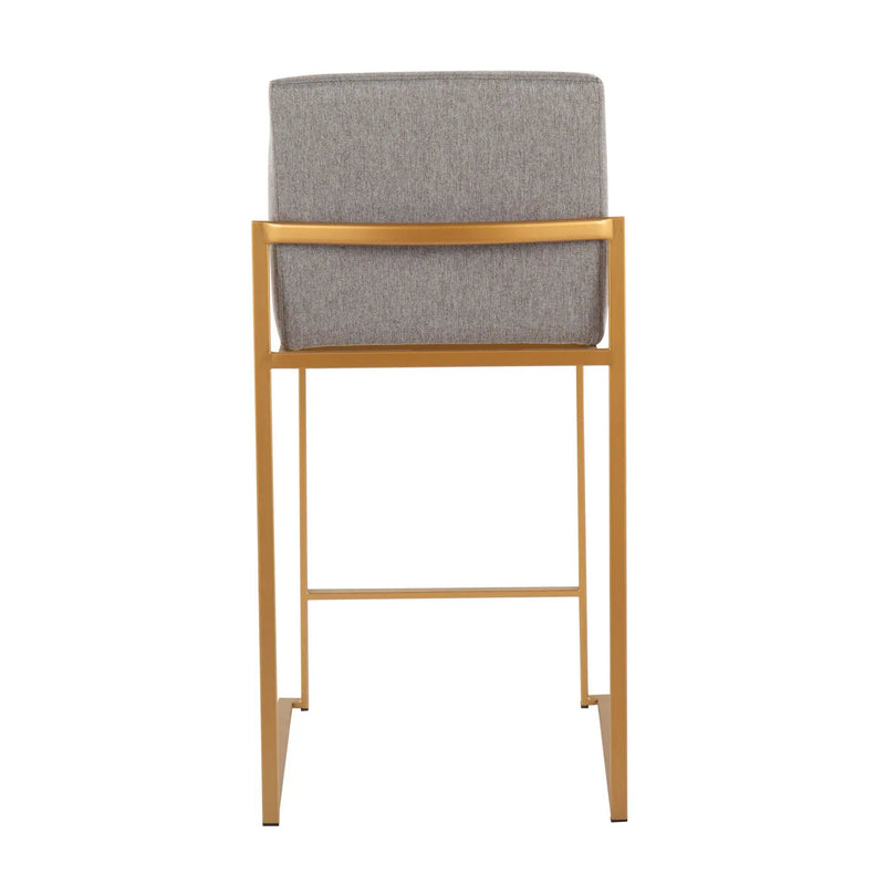 Fuji - Contemporary High Back Stylish Counter Stool by HouseOfZazla