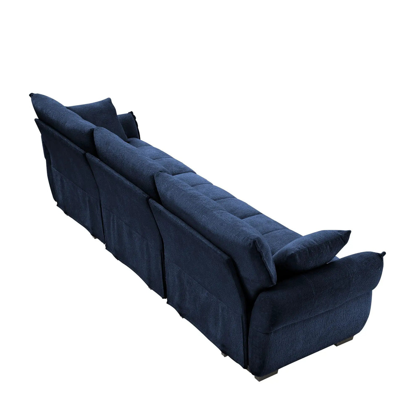 Modern Sofa & Pillows, Textured Cover, High Rebound Cushions by Unique Piece Furniture