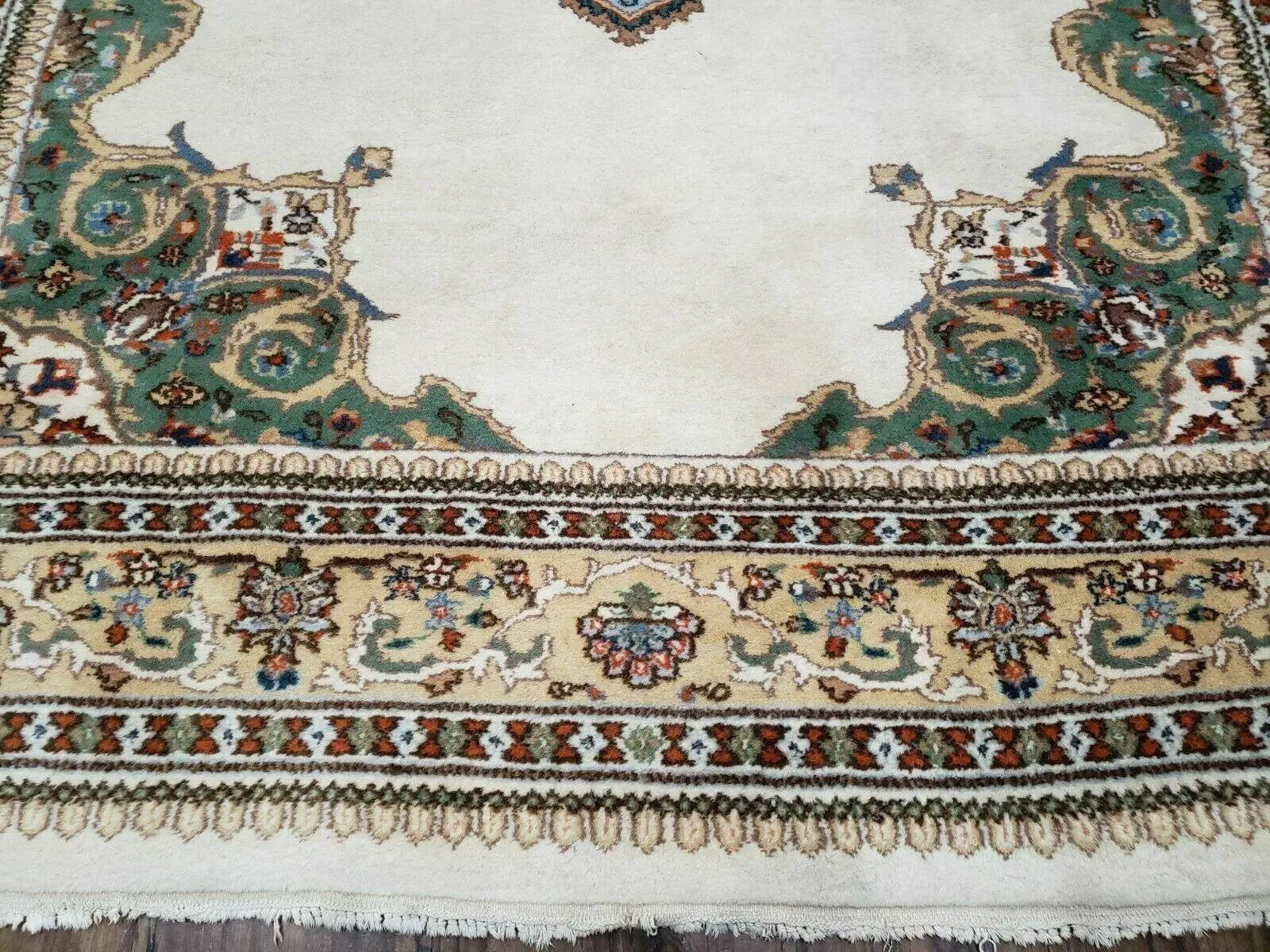 6' X 9' Vintage Handmade India Open Field Tribal Wool Rug Carpet Medallion Nice by Jewel Rugs