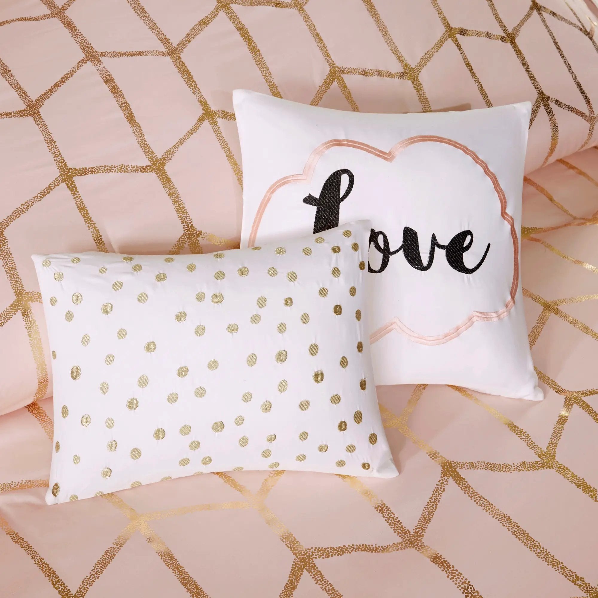 4-Piece Twin/Twin XL 100% Polyester Brushed Printed Comforter Set by HouseOfZazla