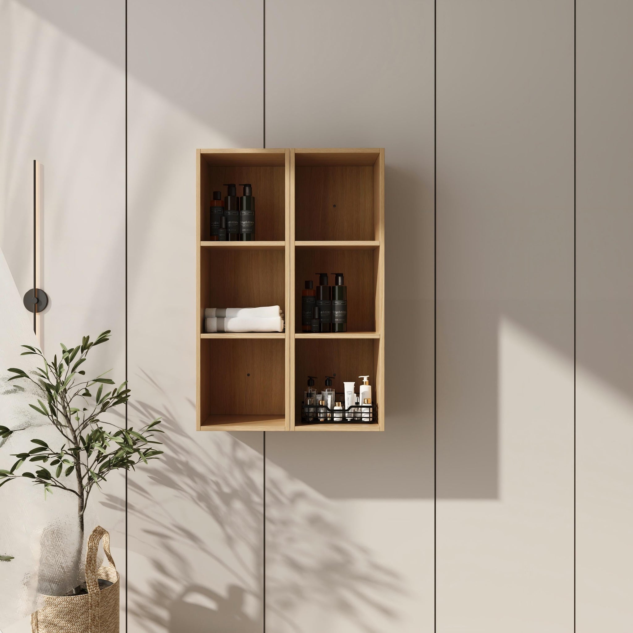 24 Inch Wall Mounted Storage Shelves Combination by HouseOfZazla