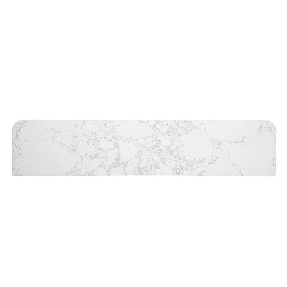 Clayten - Server With Marble Top & Fireplace - White & Espresso by Unique Piece Furniture