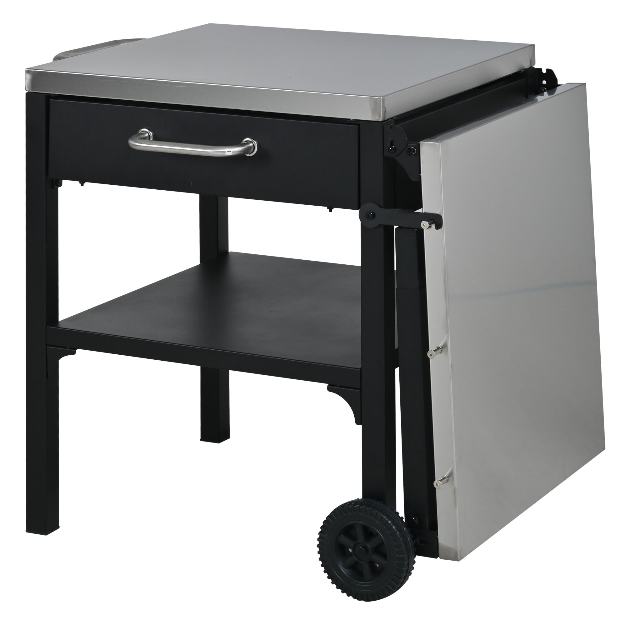Foldable Outdoor Kitchen Cart With Storage For Patio by HouseOfZazla