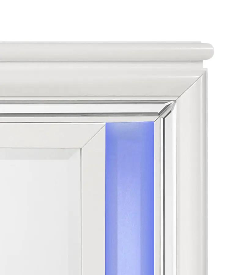 Tarian - Mirror With LED - White by Unique Piece Furniture