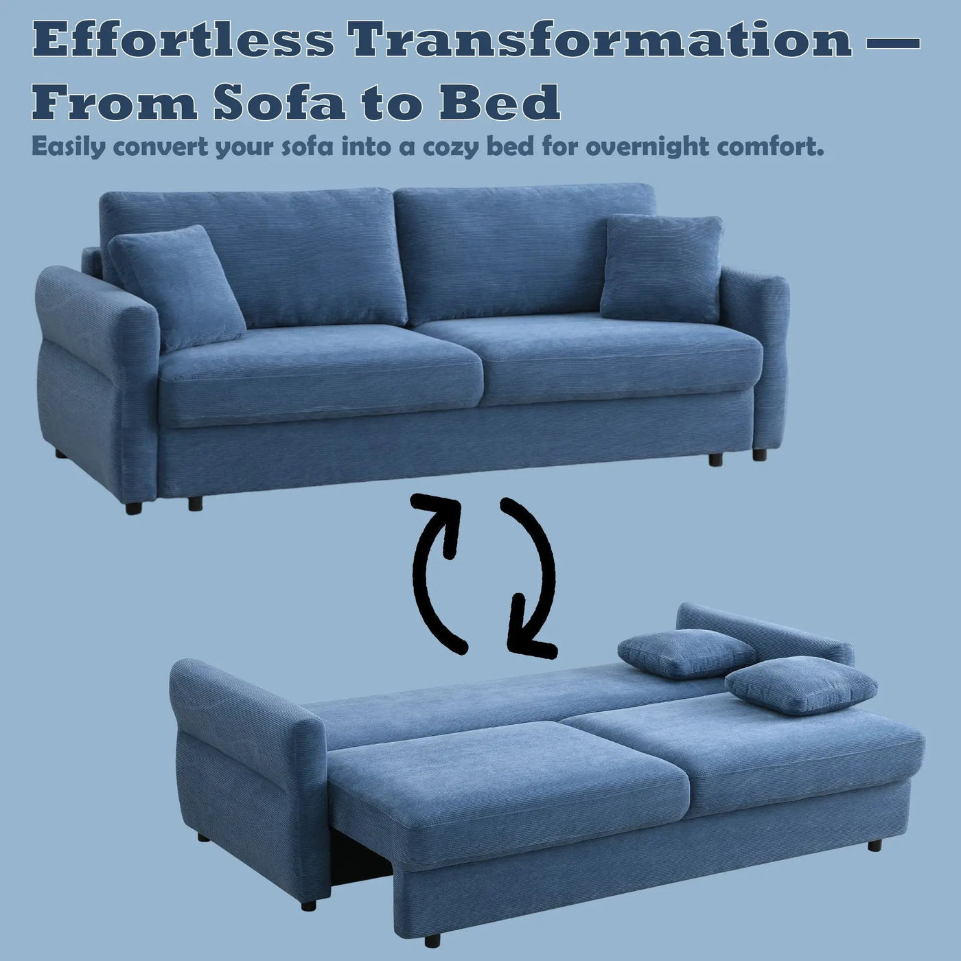 Haran - Pull Out Sleeper Sofa With Storage by Unique Piece Furniture