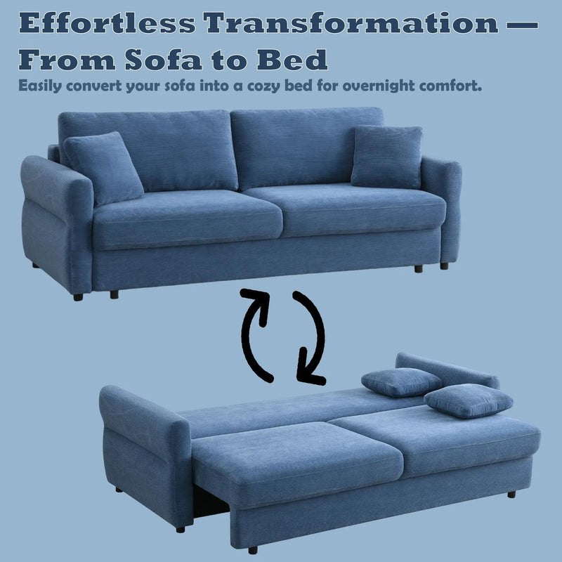 Haran - Pull Out Sleeper Sofa With Storage by Unique Piece Furniture