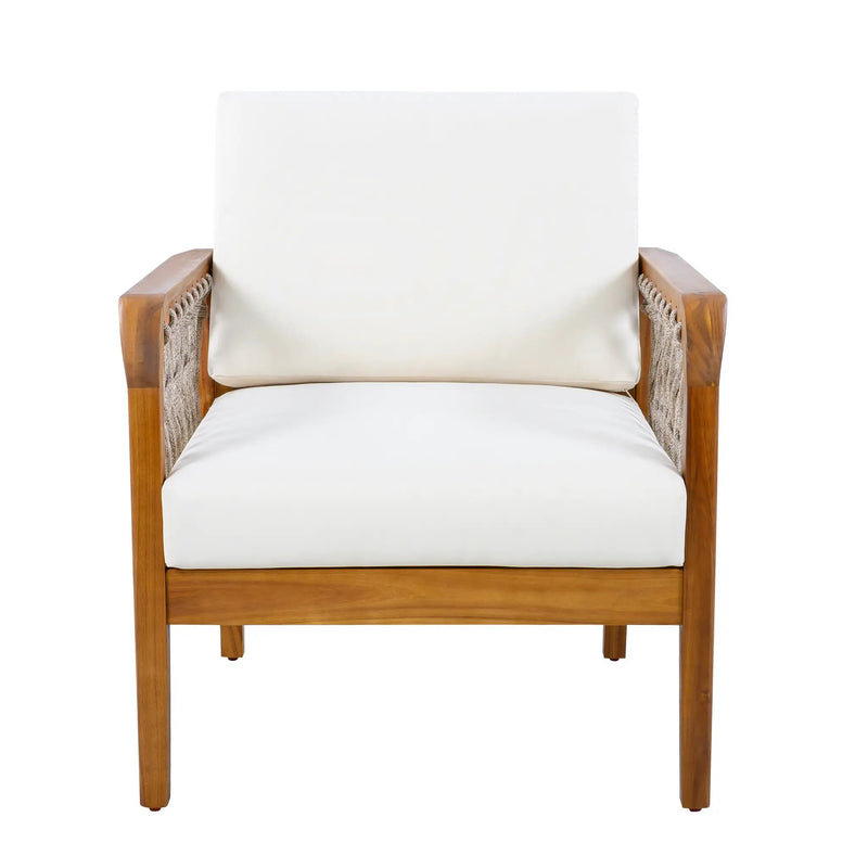 4-Piece Acacia Wood Outdoor Patio Furniture Set by HouseOfZazla