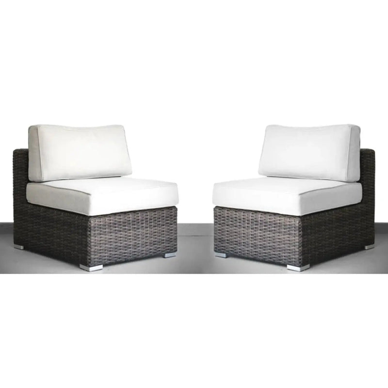 Seating Set With Cushions Handcrafted Wicker Design by HouseOfZazla