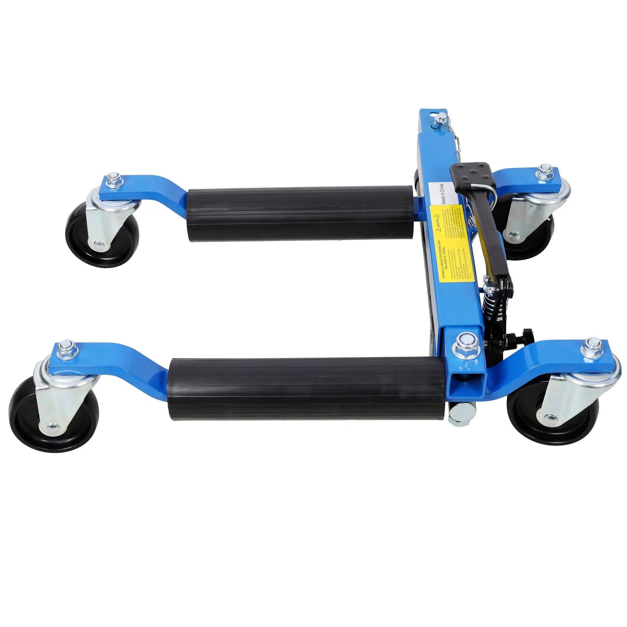 Hydraulic Car Wheel Dolly (Set of 2) With Foot Pedal Lift, 1, 500Lbs Capacity - Black / Blue by HouseOfZazla