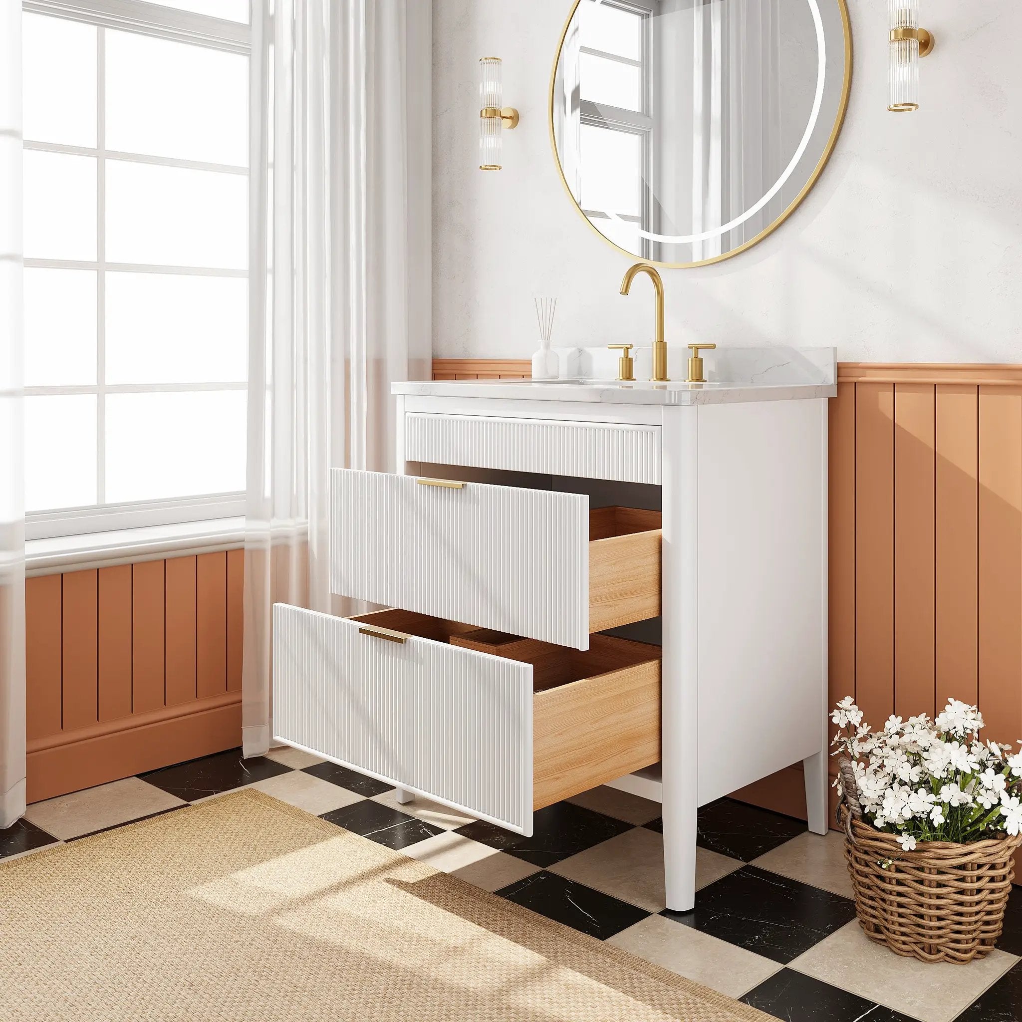 Fully Assembled 30'' Bathroom Vanity by HouseOfZazla