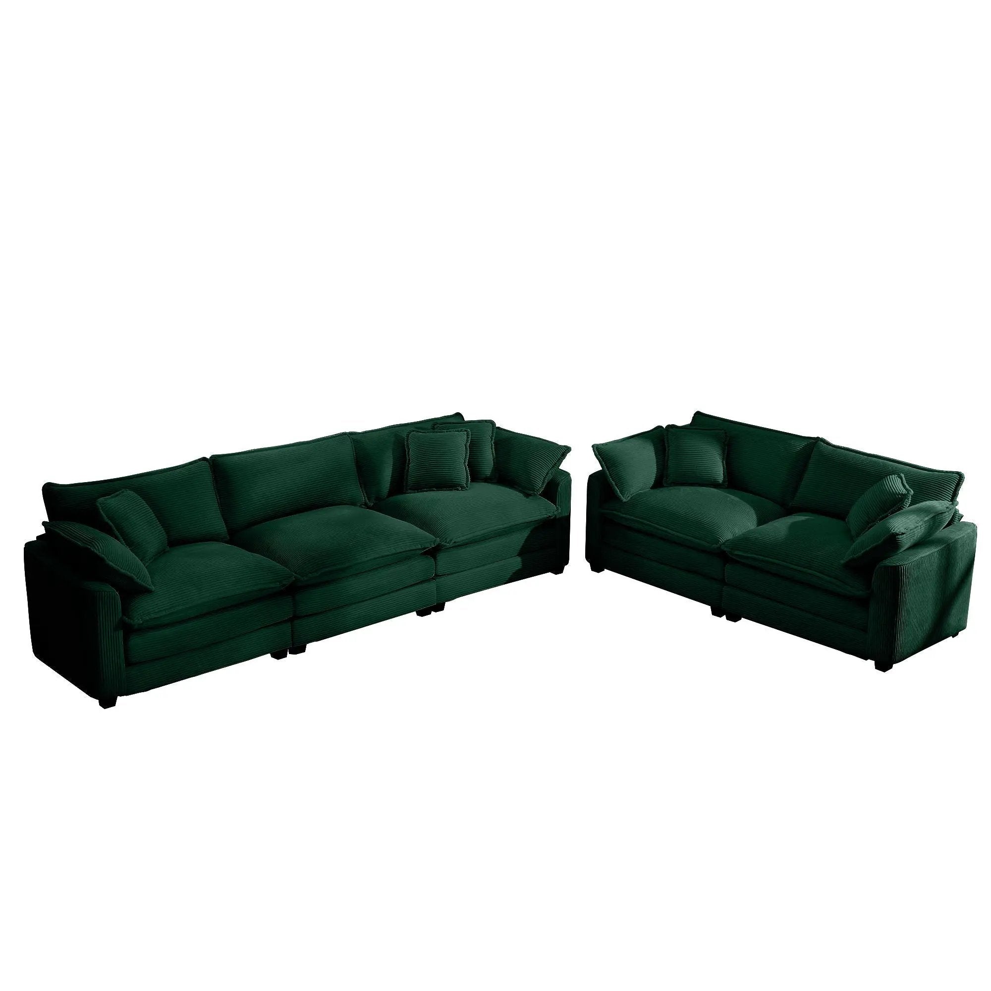 Elegant Oversized Sectional Sofa Set With Deep Seats And Flexible Layout by Unique Piece Furniture