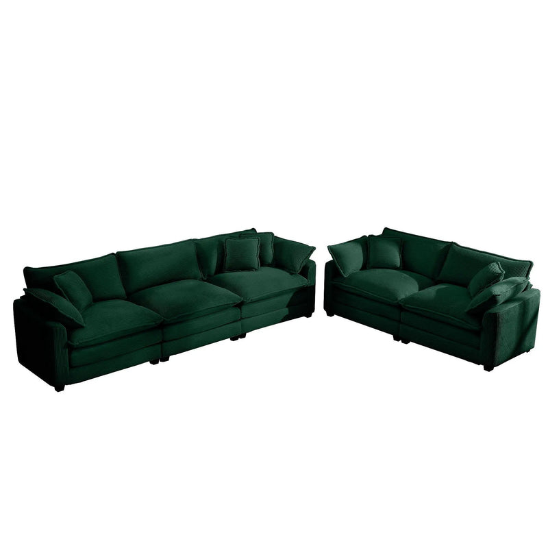 Elegant Oversized Sectional Sofa Set With Deep Seats And Flexible Layout by Unique Piece Furniture