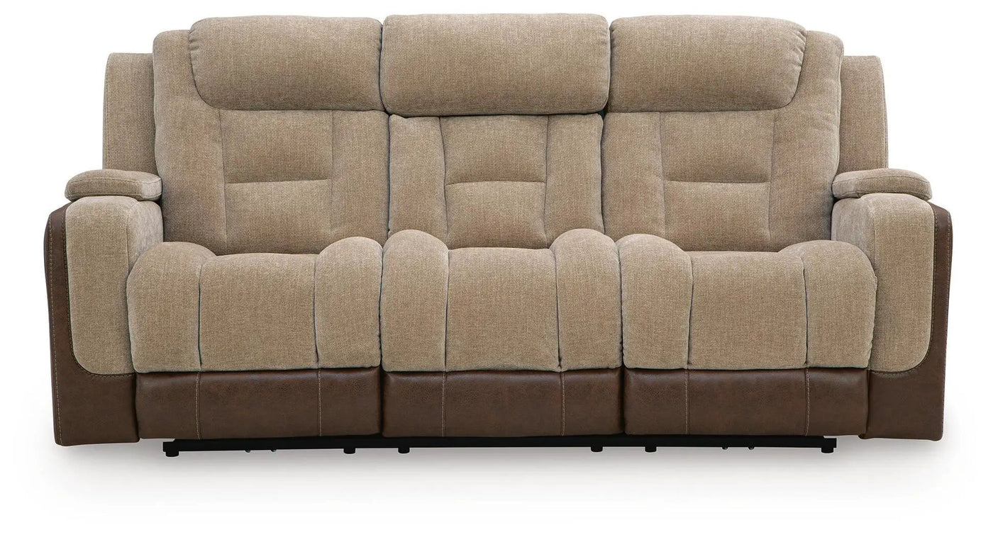 Mixed Motion - Power Reclining Sofa With Adjustable Headrest by Unique Piece Furniture