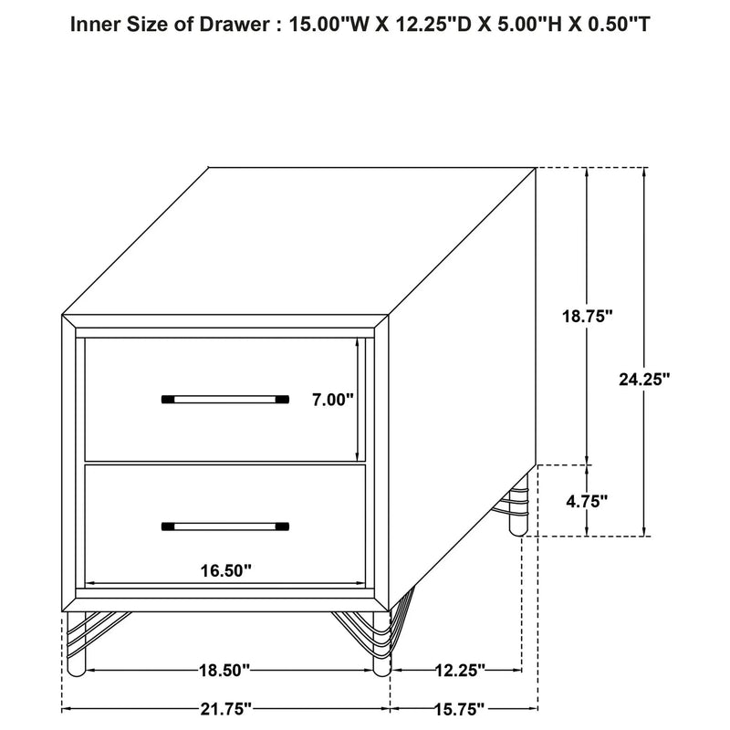 Malcolm - Bedroom Set With Wingback Design