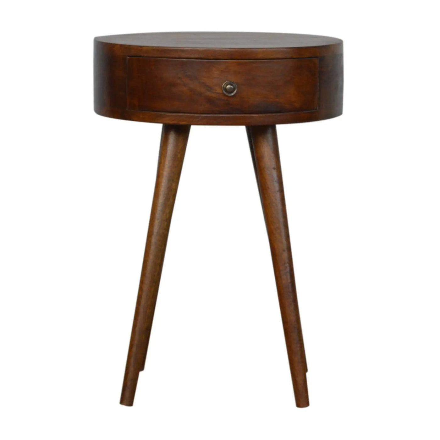 Nordic Chestnut Circular Nightstand by Unique Piece Furniture