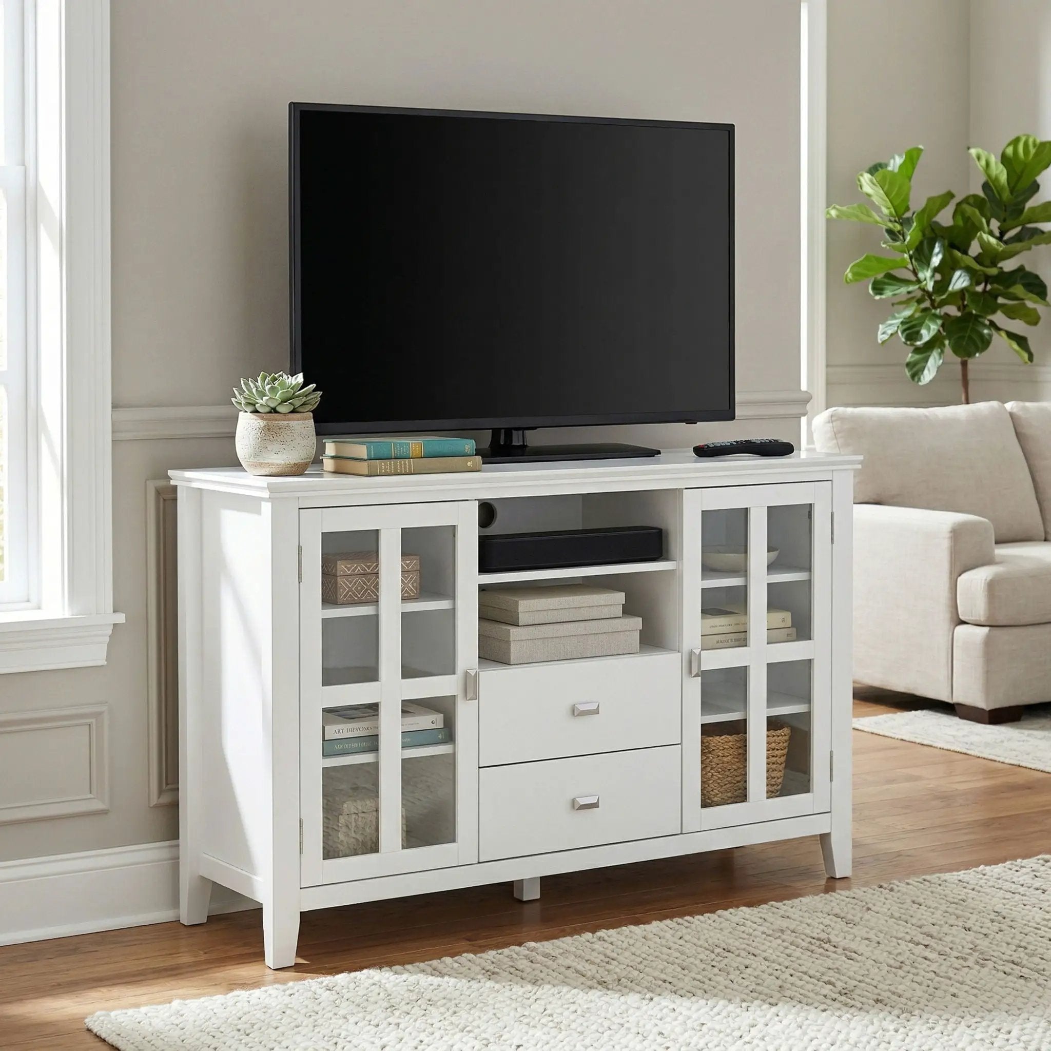 Artisan - Handcrafted, Tall TV Media Stand by Unique Piece Furniture