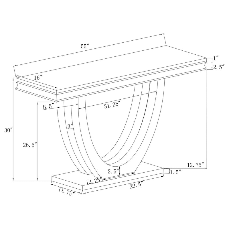Durante - U-Shaped Base Table by HouseOfZazla