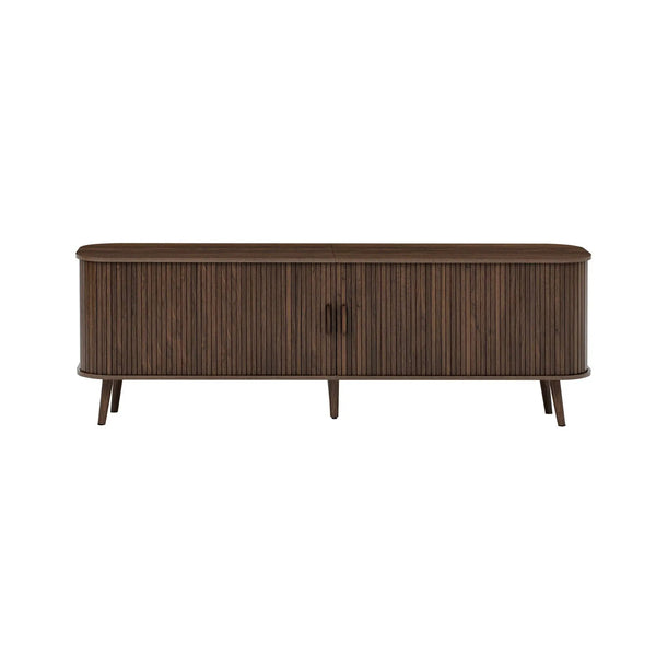 70" TV Stand, Media Center With Ample Storage - Dark Brown