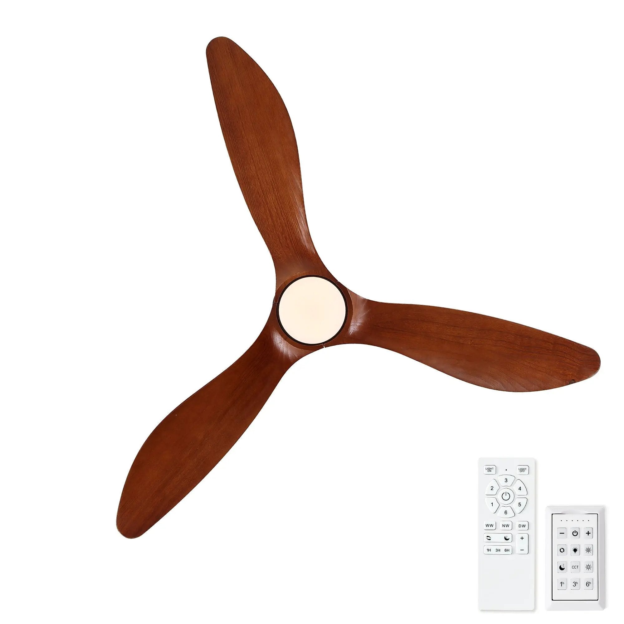 Low Profile Flush Mount Ceiling Fan With Light And Reversible Quiet Motor - Matte Black by HouseOfZazla