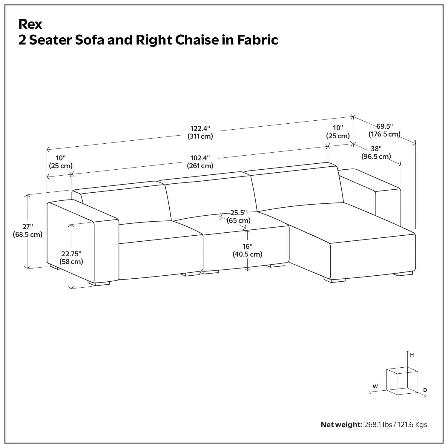 Rex - Handcrafted Sectional Sofa by Unique Piece Furniture