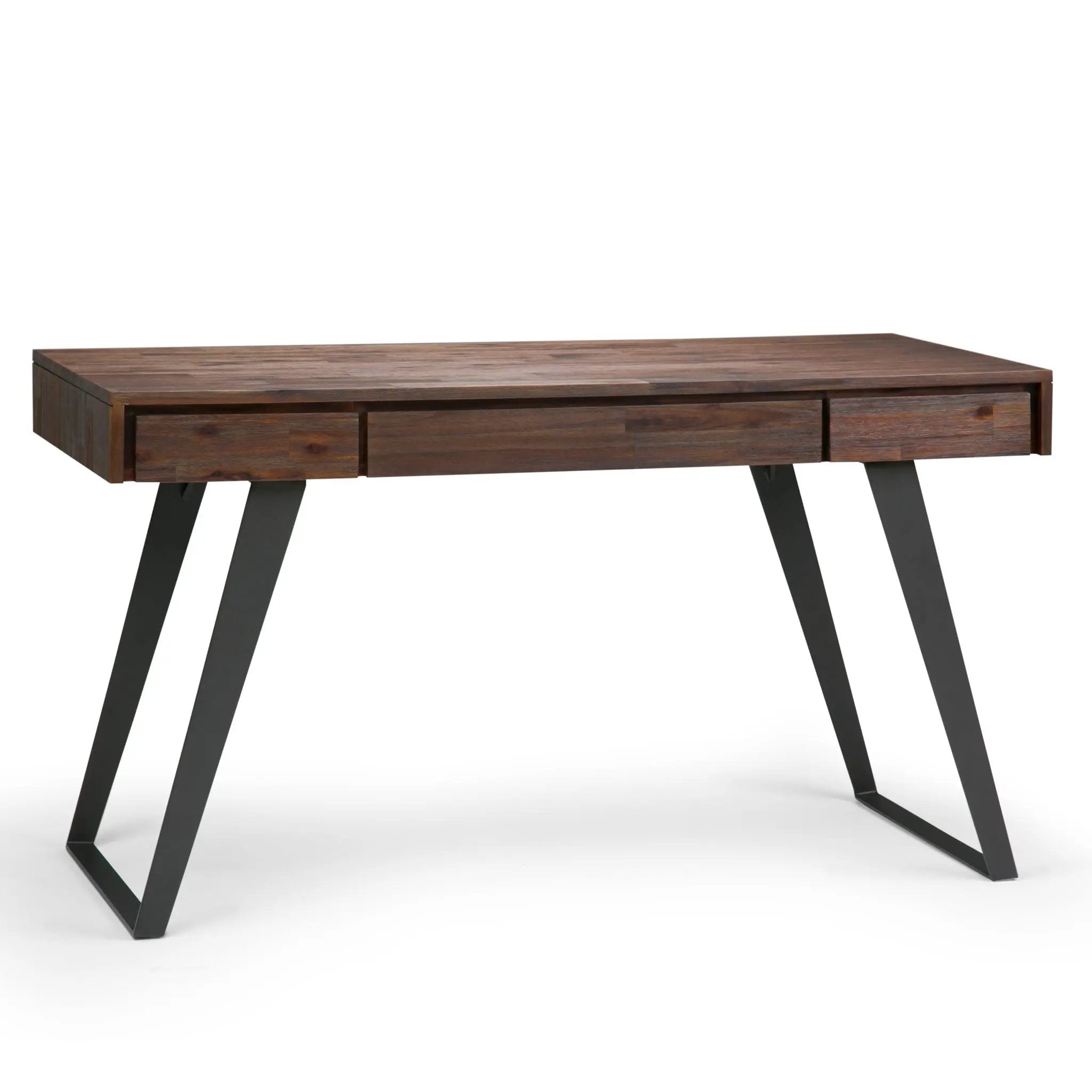 Lowry - Desk - Distressed Charcoal Brown by Unique Piece Furniture