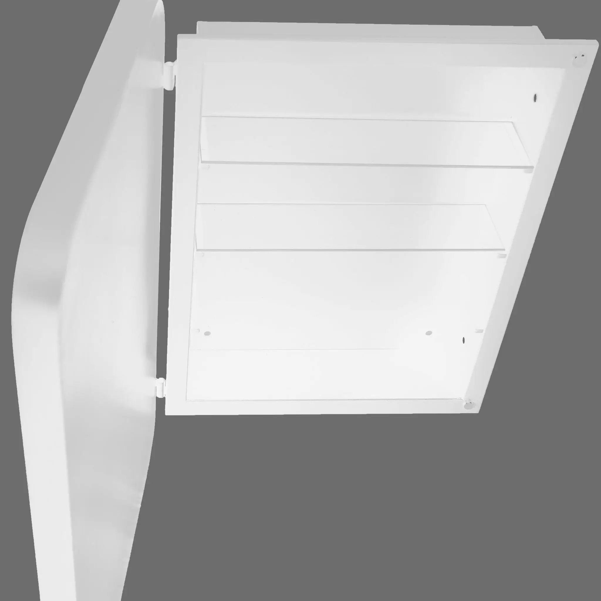Recessed Metal Framed Medicine Cabinet With Mirror And Adjustable Shelves Wall Mirror With Storage For Bathroom by Unique Piece Furniture