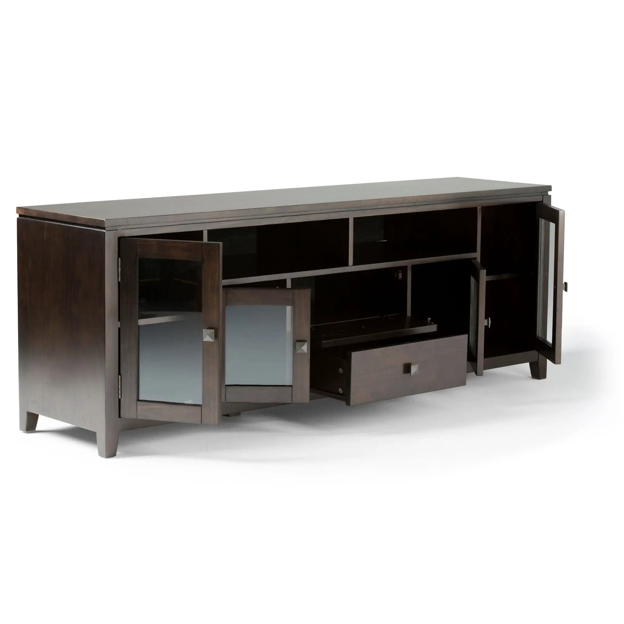 Cosmopolitan - Wide TV Media Stand - Mahogany Brown by HouseOfZazla